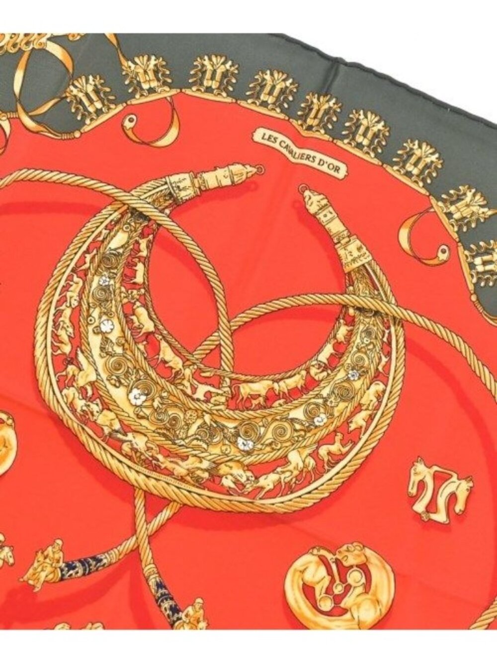 Hermes Bandana Scarf Red - Picture 2 of 5